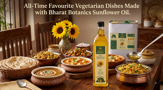 All-Time Favourite Vegetarian Dishes Made with Bharat Botanics Sunflower Oil