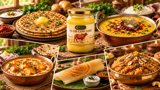 Delicious Indian Dishes Made with Bharat Botanics Ghee