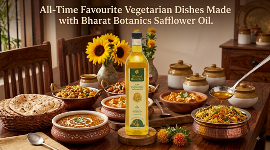All-Time Favourite Vegetarian Dishes Made with Bharat Botanics Safflower Oil
