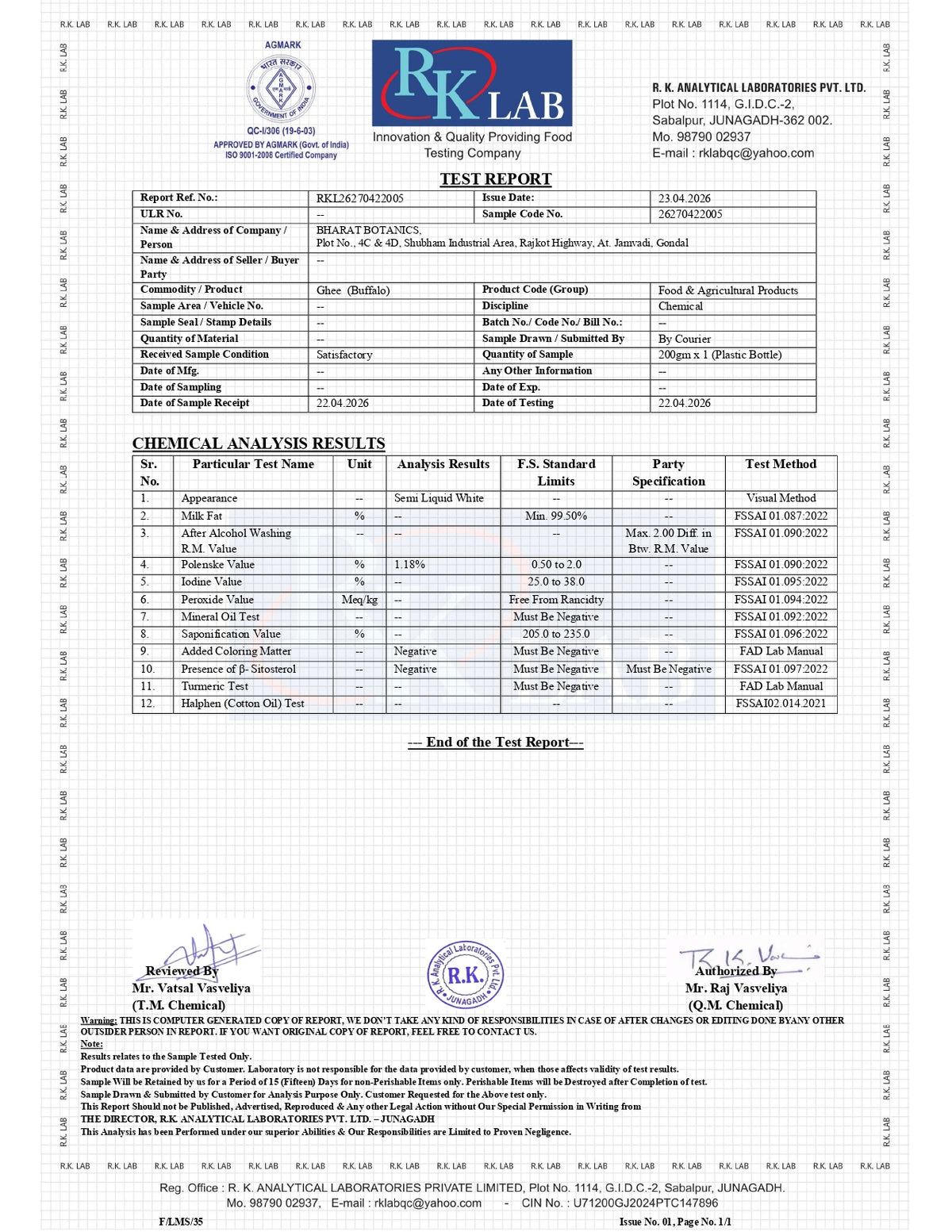 Desi Bilona Buffalo Ghee