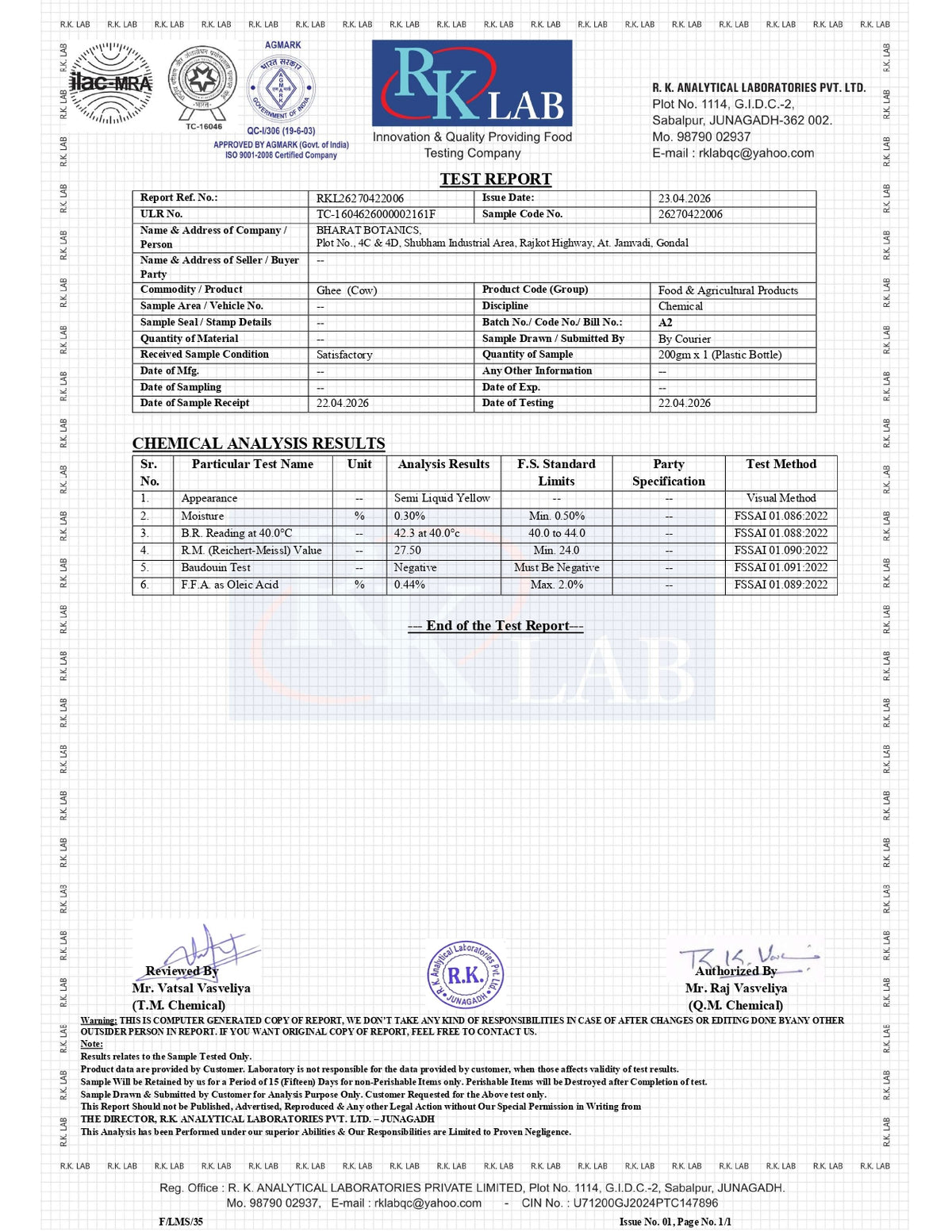 A2 Gir Cow Ghee