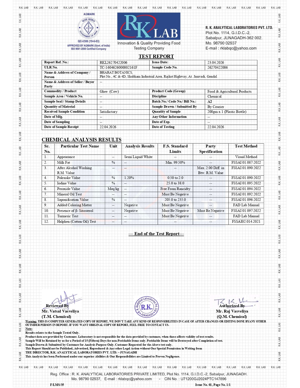 A2 Gir Cow Ghee