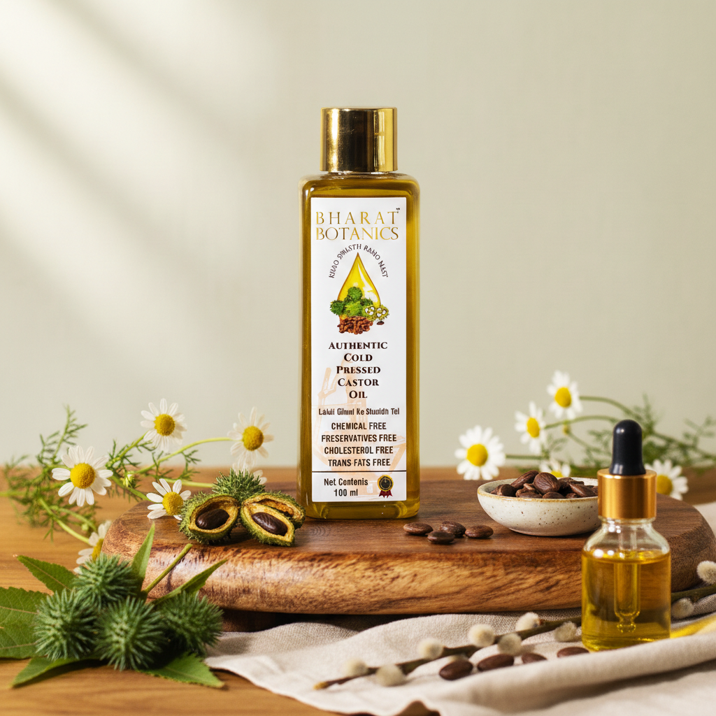 Natural Castor Oil for Hair and Skin Wellness