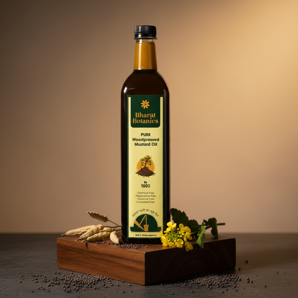 Pure Wood Pressed Mustard Oil for Healthy Cooking