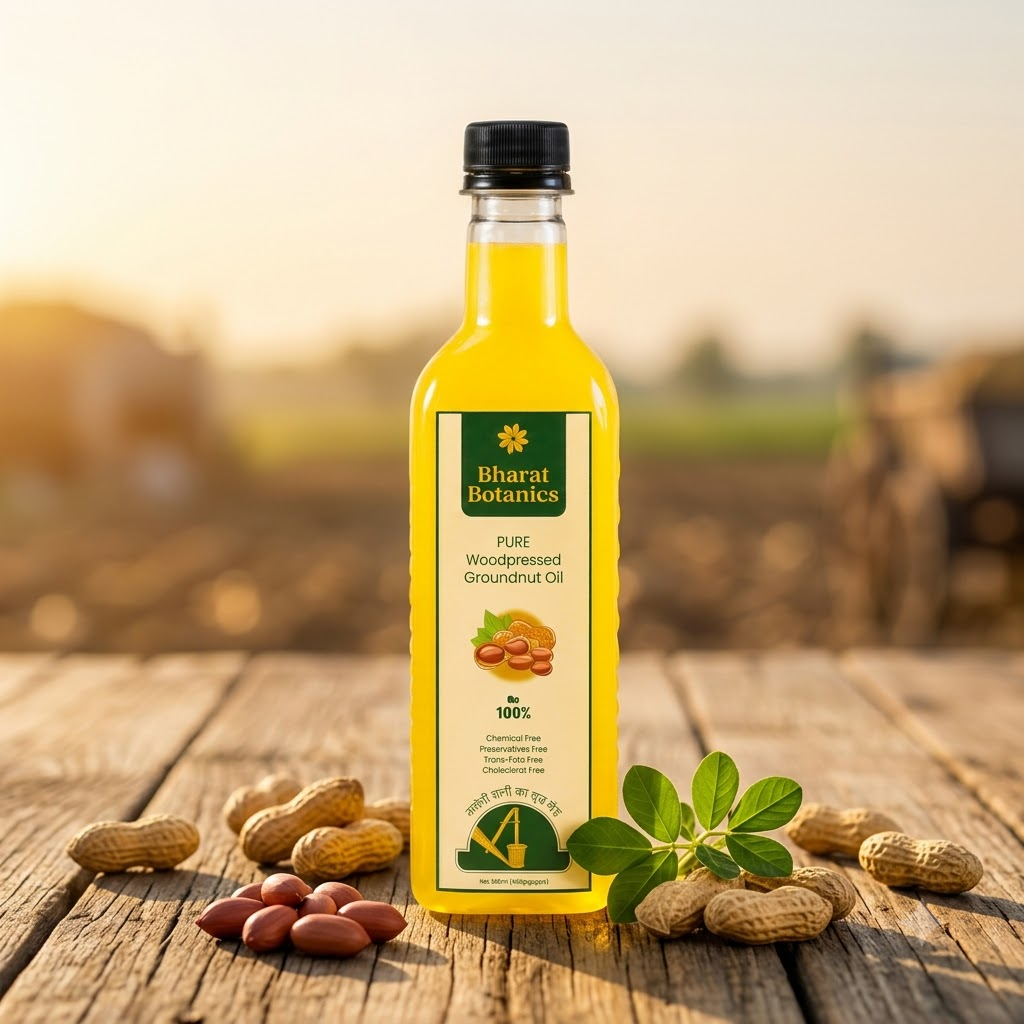 Wood Pressed Groundnut Oil